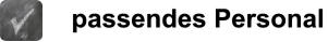 passendes Personal